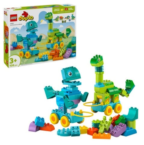 Lego-6526190-Duplo Town-10451 3In1 Dinosaurs On Wheels V29