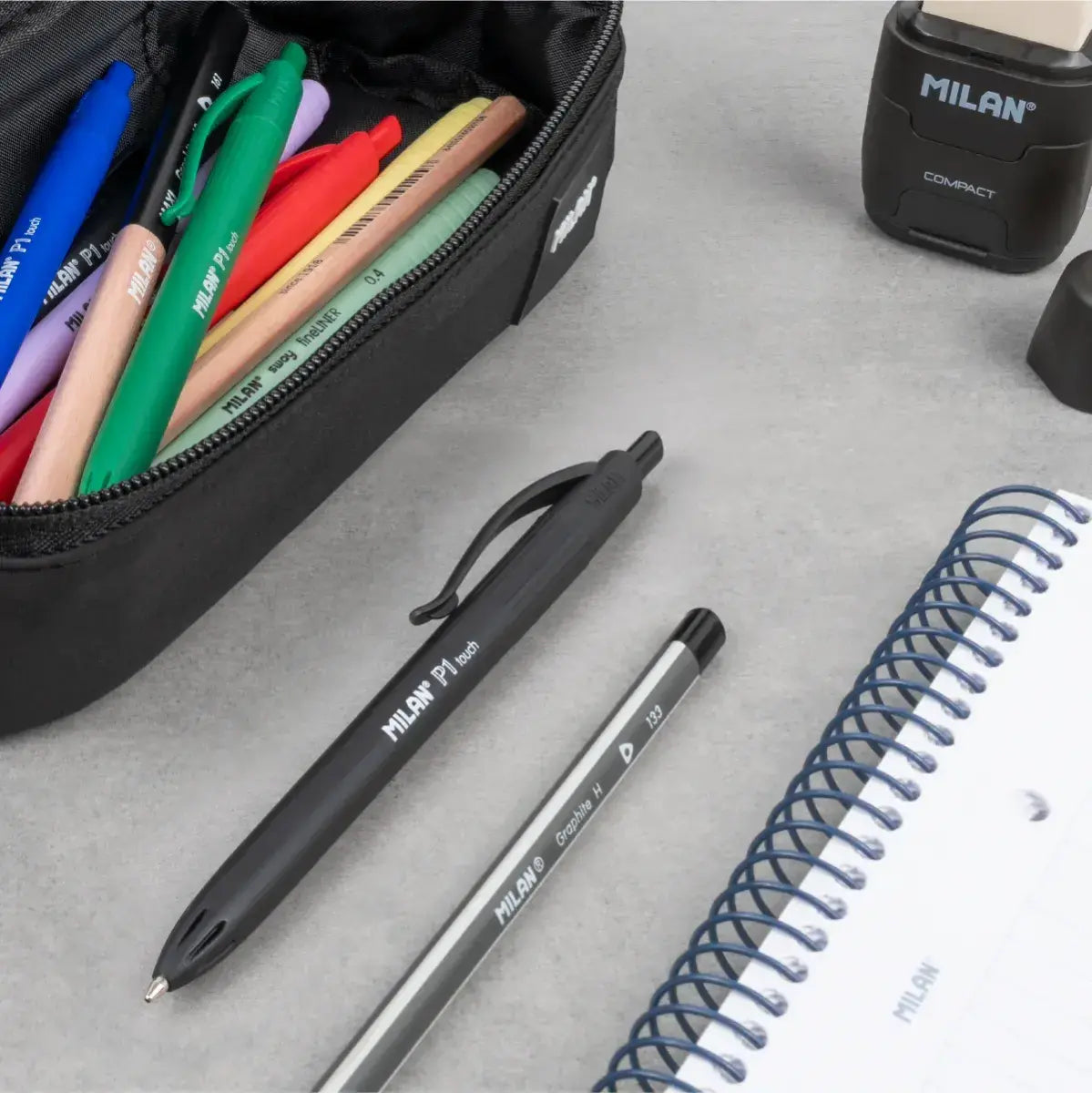 Milan-Display 25 Black Ball Pens P1 Touch-176511925