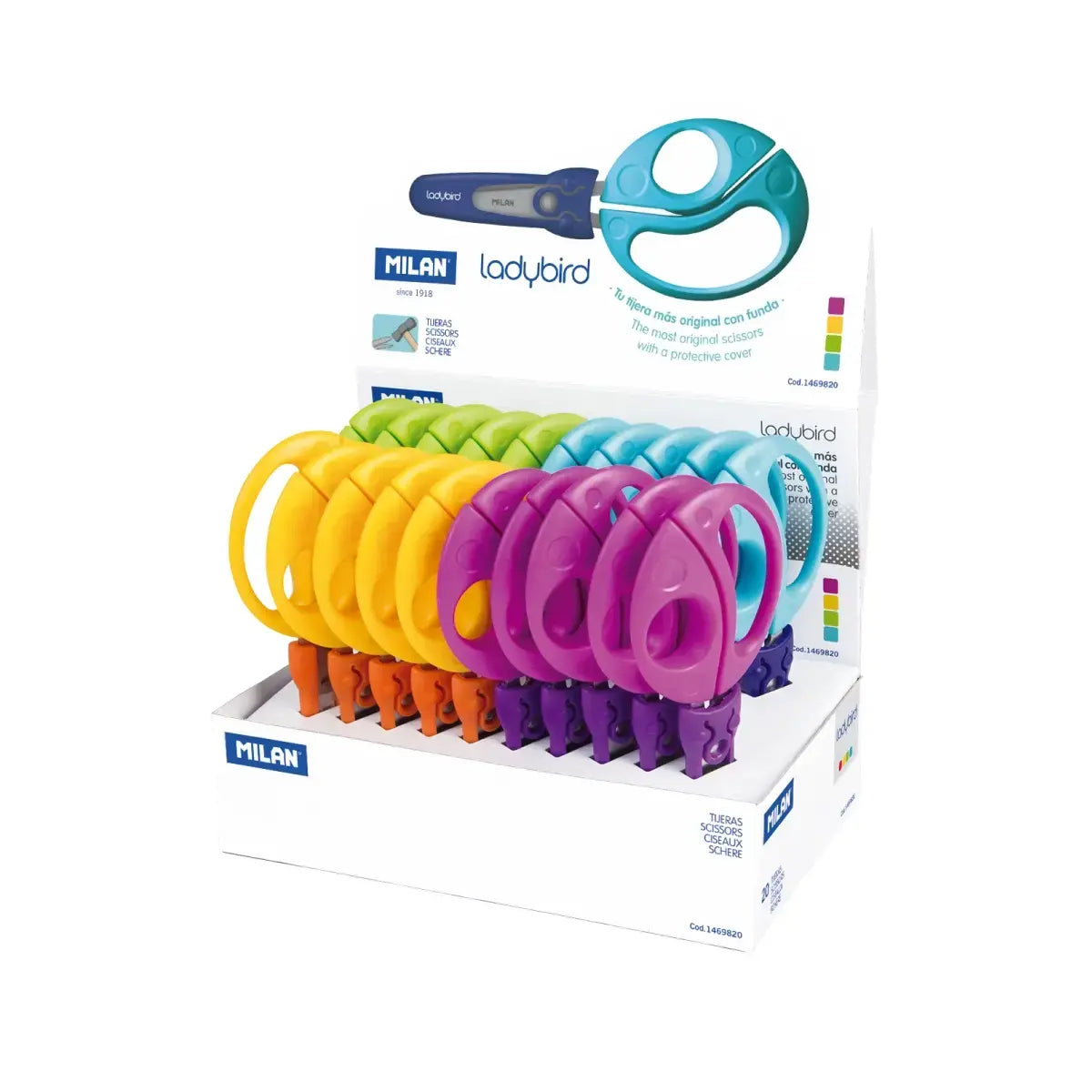 Milan-Display 20 Pairs Of Ladybird Scissors-1469820