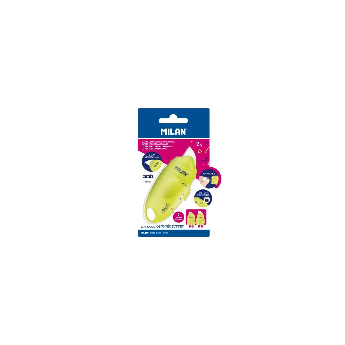 Milan-Blister Capsule Cutter Yellow-Bwm10337Y