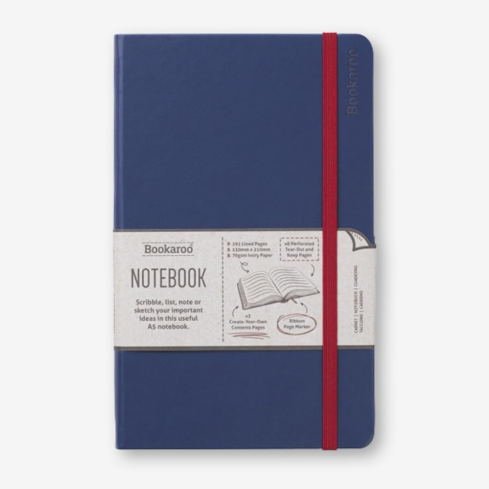 Bookaroo Notebook (A5) Journal - New Navy
