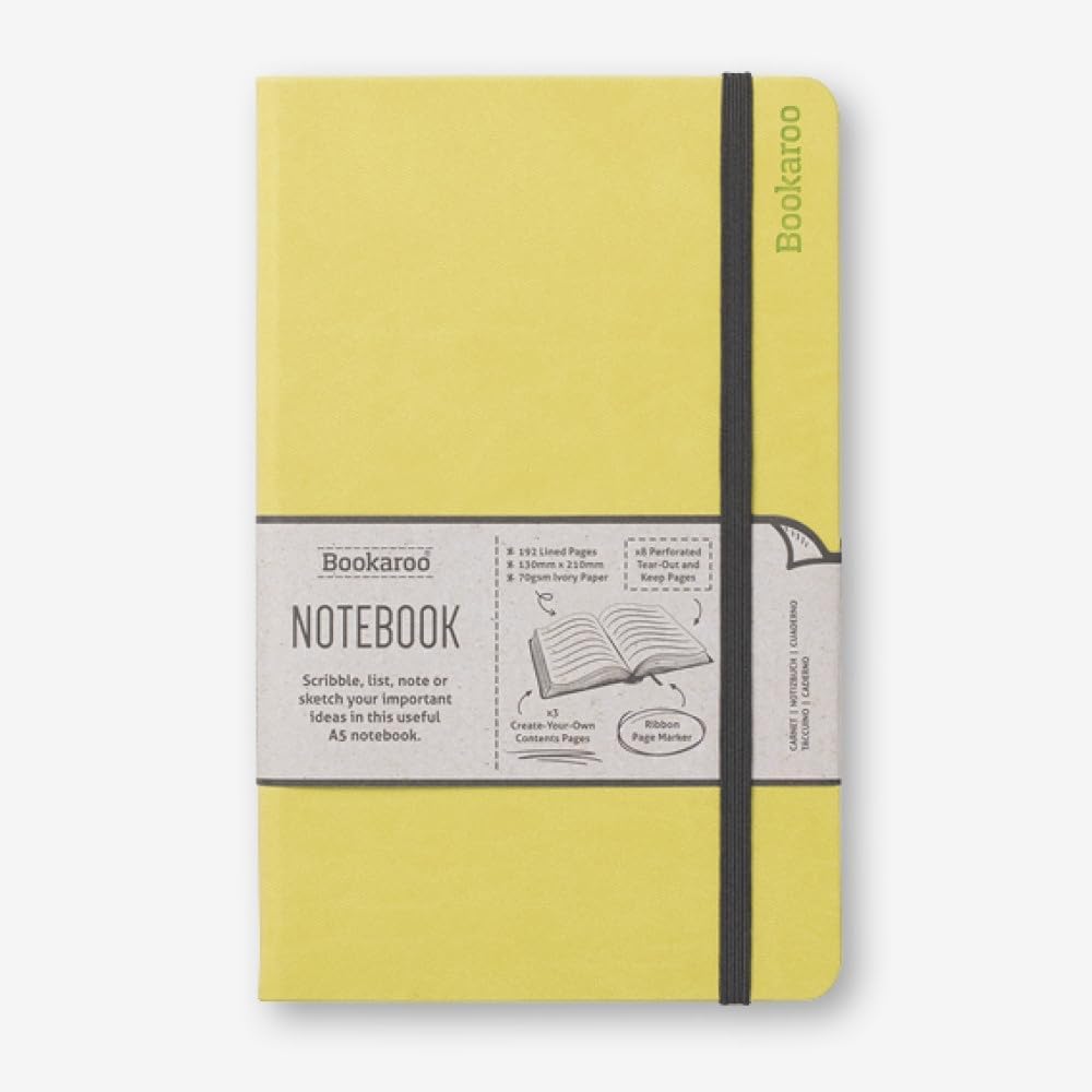 Bookaroo Notebook (A5) Journal - Lime