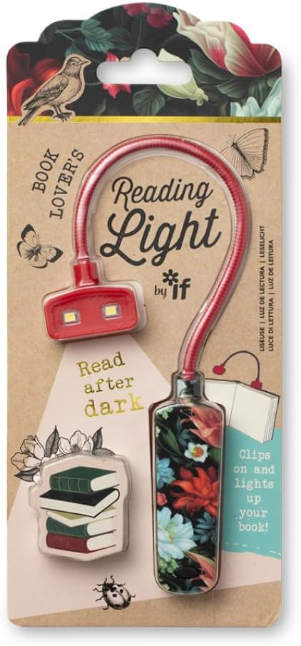 Book Lovers Reading Light - Dark Floral