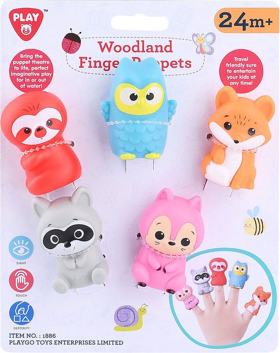Play Go -Woodland Finger Puppets - 5-1886