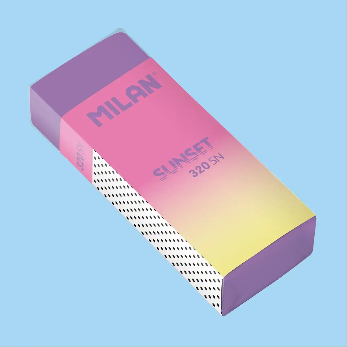 Milan-Box 20 Plastic Erasers Milan 320 Sunset-Cpm320Sn