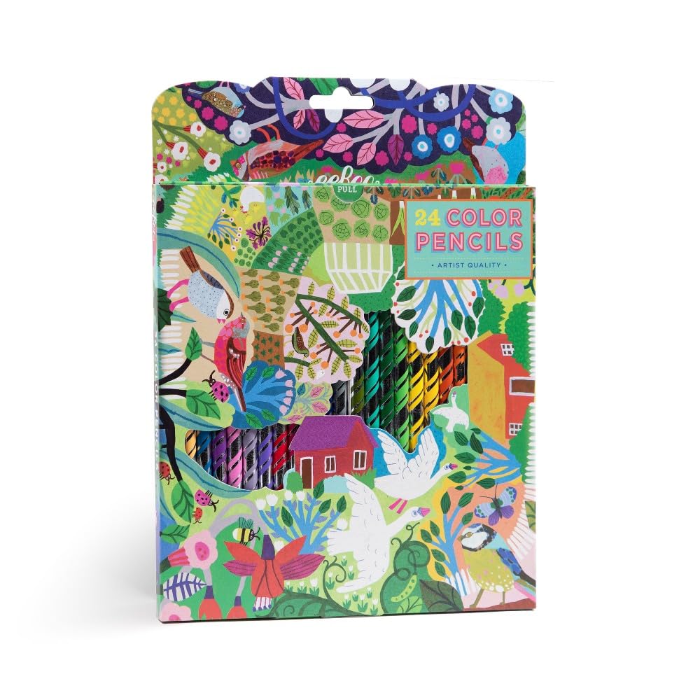 Eeboo - Bountiful Garden 24 Pencils - Bntfl-Grdn-Pncl-24