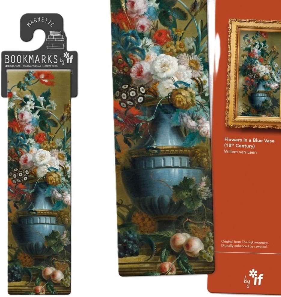 Classics Magnetic Bookmarks - Flowers In A Blue Vase