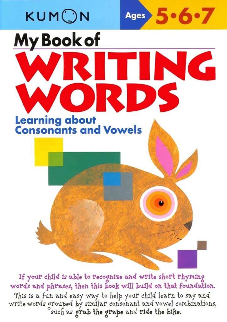 My Book Of Writing Words: Consonants & Vowels