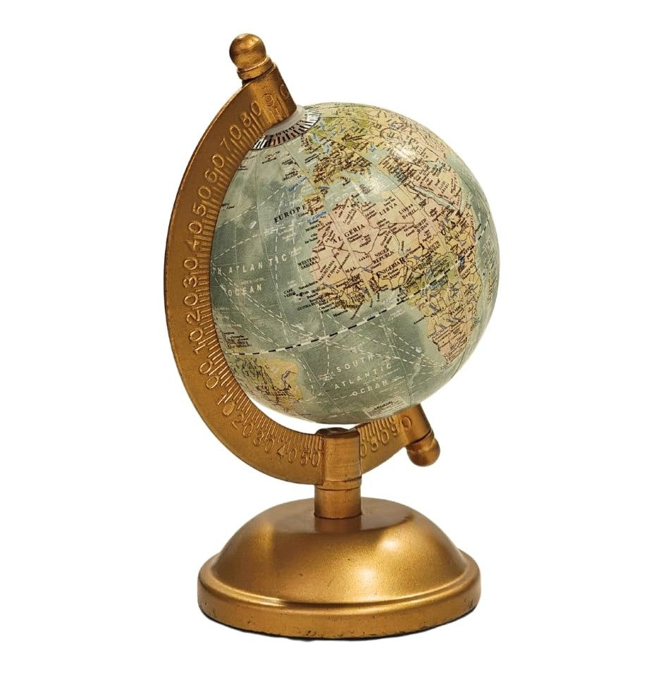 Loope Voyager HD World Globe with Golden Meridian Stand