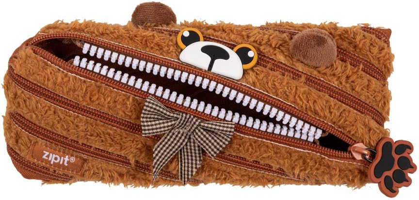 Zipit-Bear Pouch Brown Ztm-Cre10