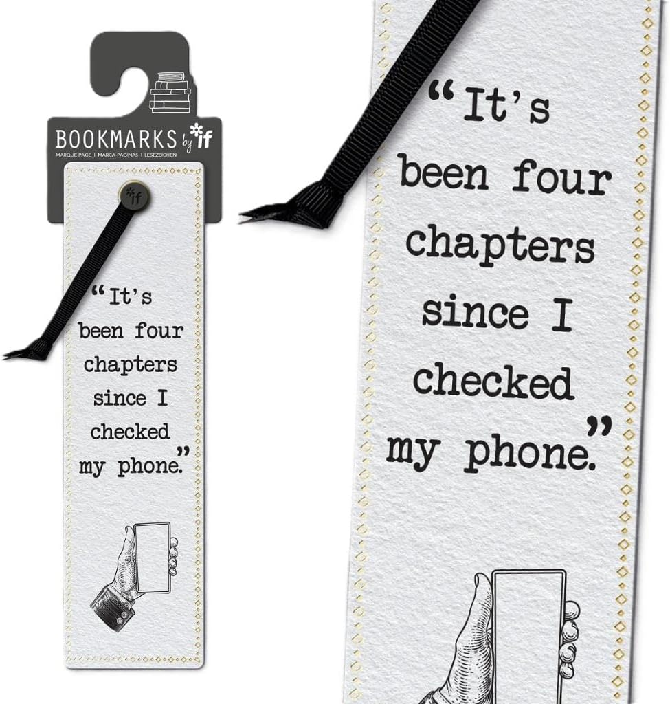 Literary Bookmarks - Checked My Phone