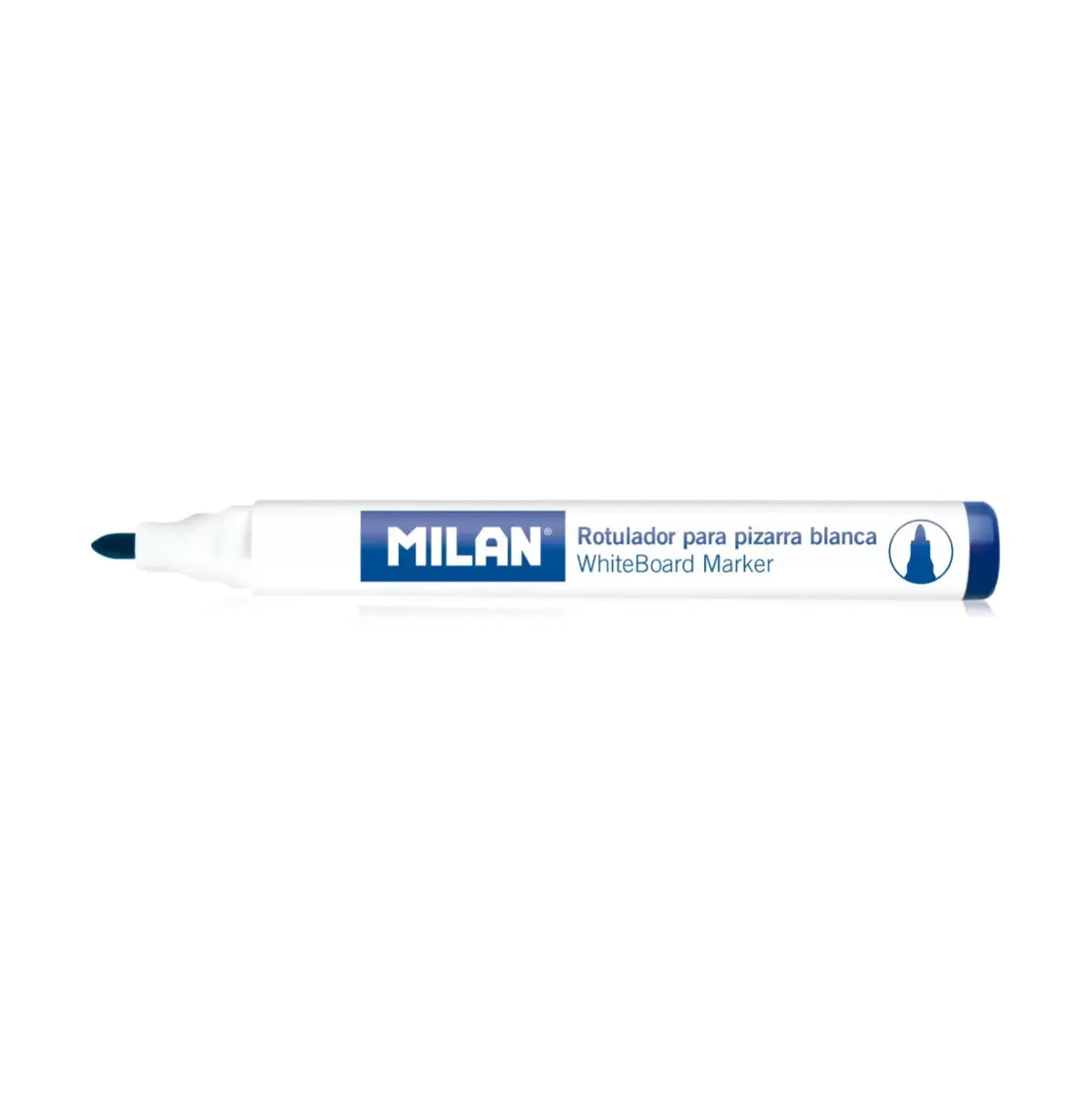 Milan-Box 12 Blue Whiteboard Markers Bullet Ti-16529121