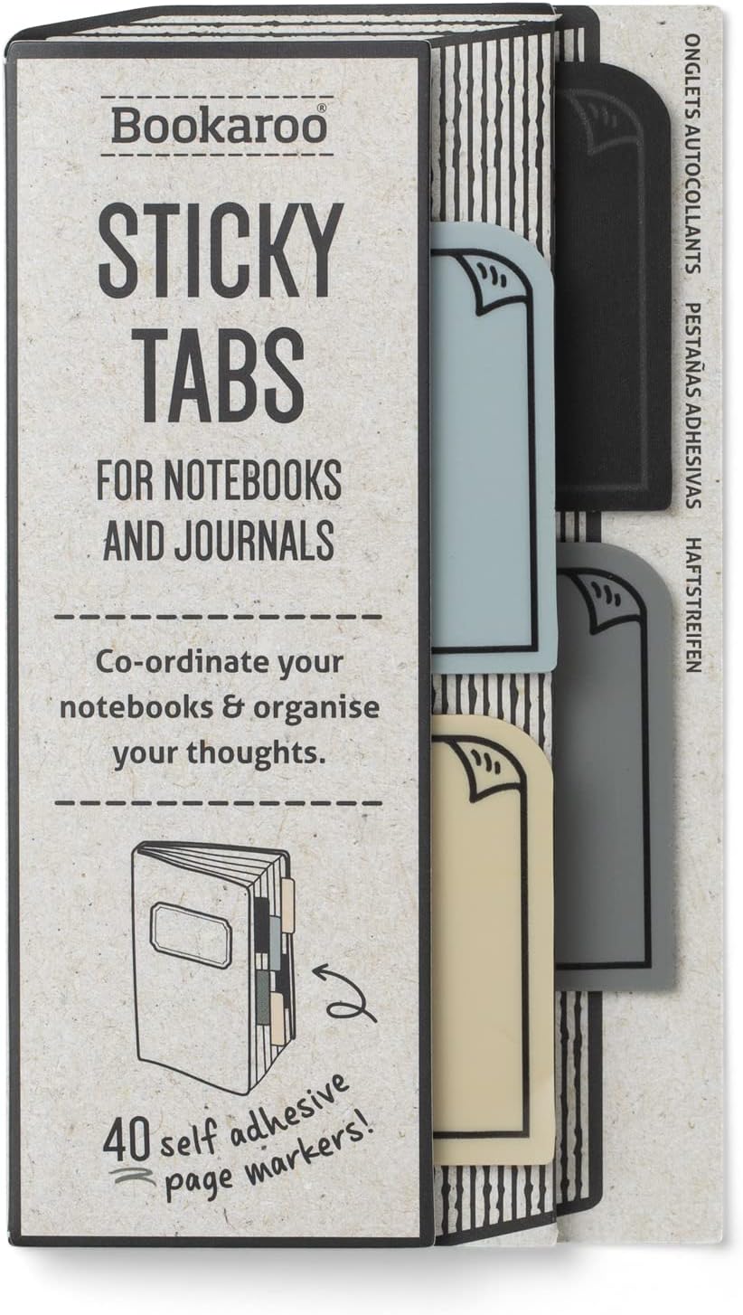 Bookaroo Sticky Tabs - Mono