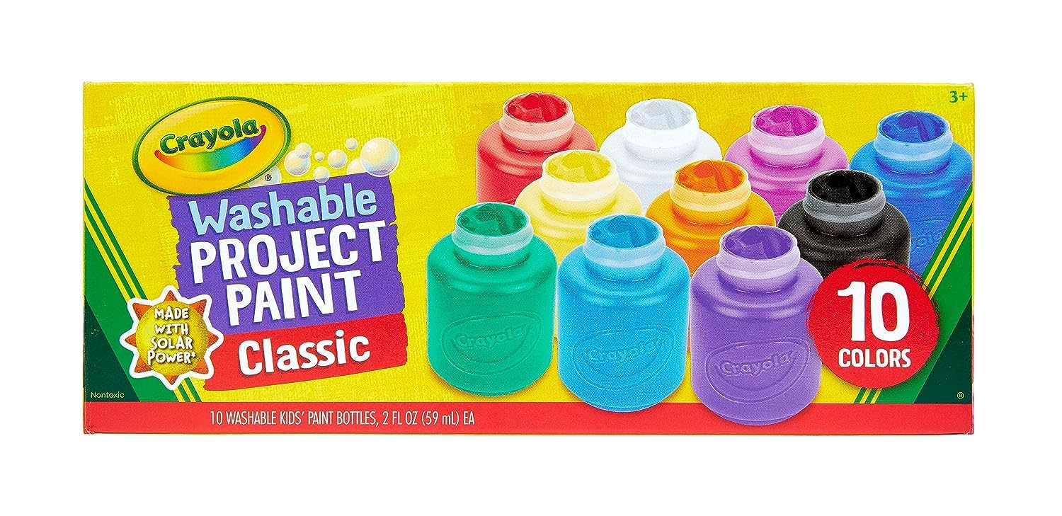 Crayola-Washable Kids Paint, 10 Count - 5412050018
