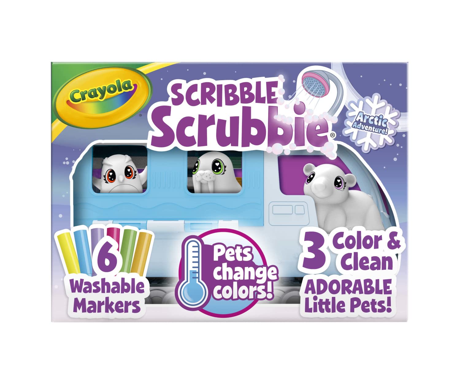 Crayola - S/Scrubbie Arctic Pets Snow Explorer,3Pk - 7474790000