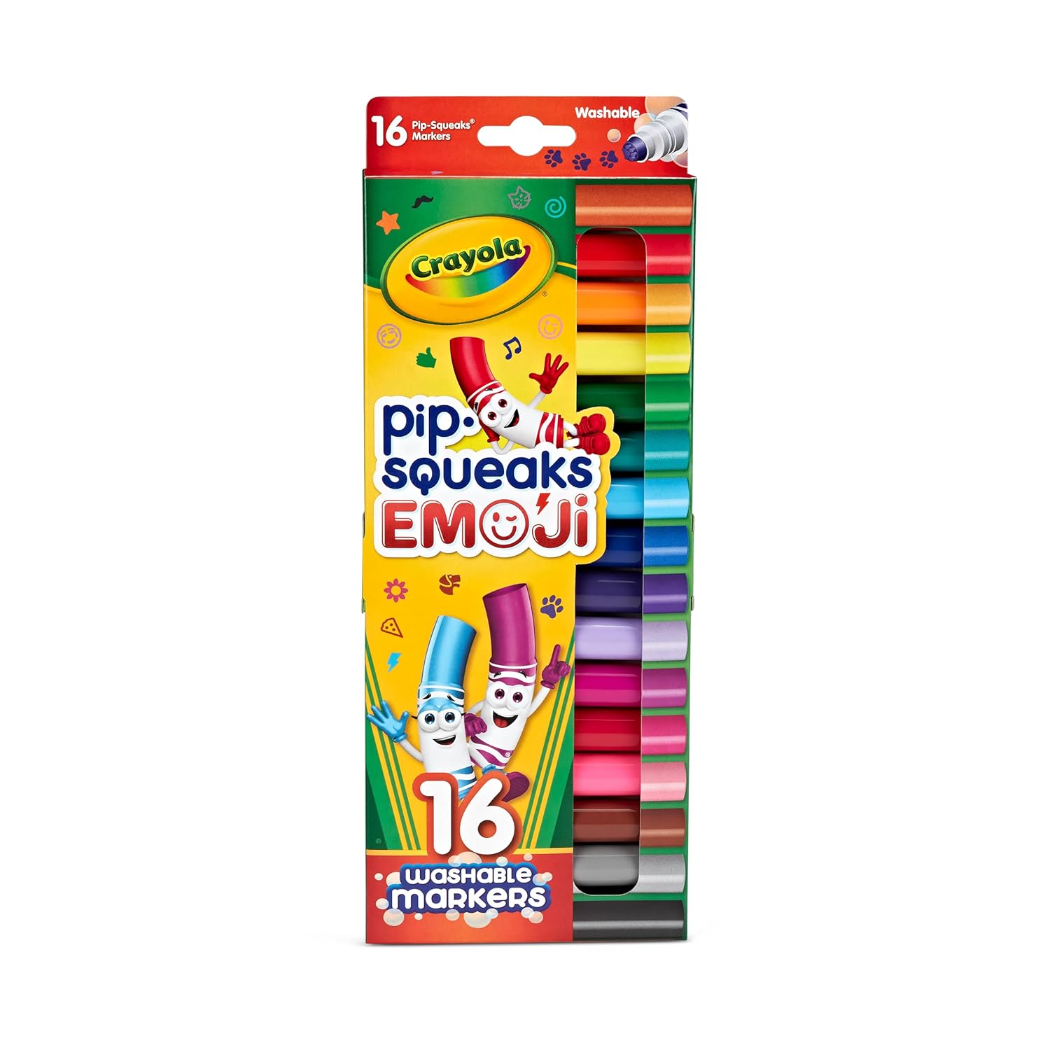 Crayola-Mkr,16Ct P/Squk Emoji Stamper,24Pk-5887170000