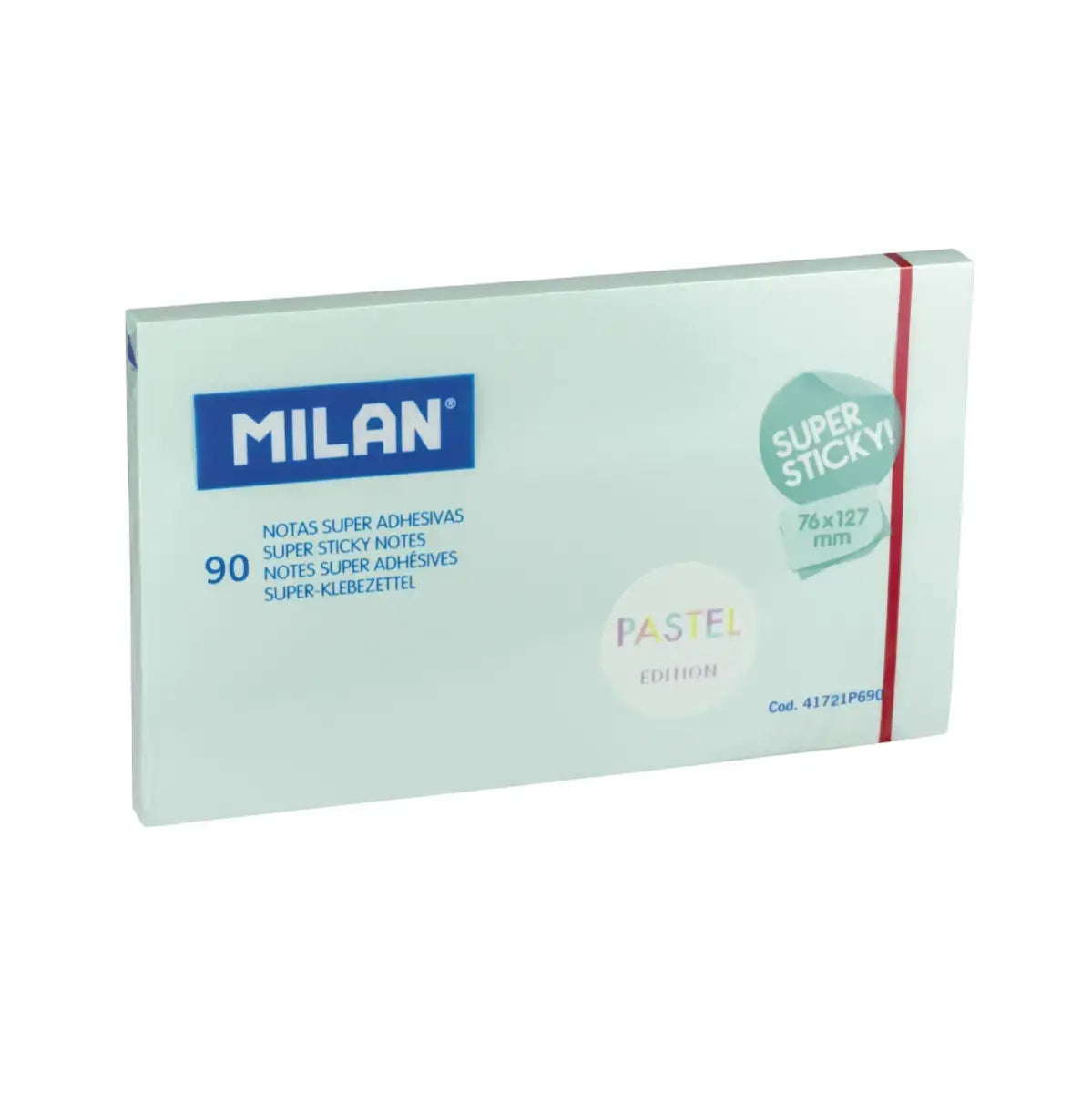 Milan-90 Adhesive Notes 127X76Mm Blue Pastel-41721P690
