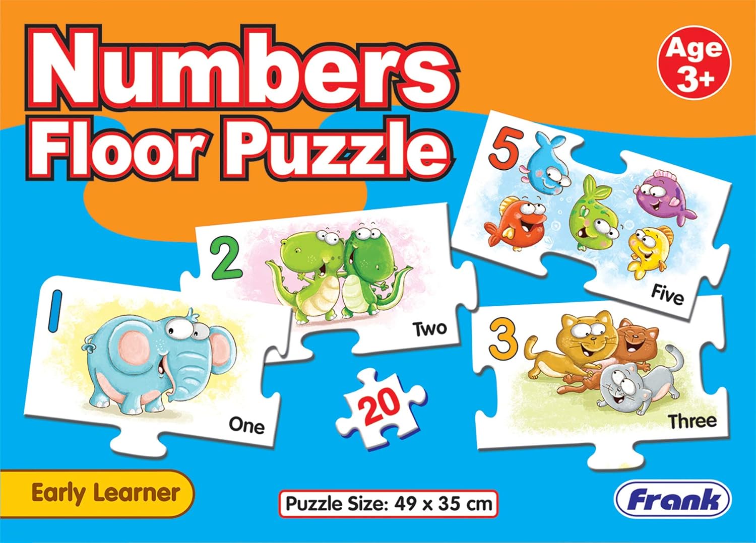 Frank Numbers Floor Puzzle - Large Pieces Early Learning Puzzle