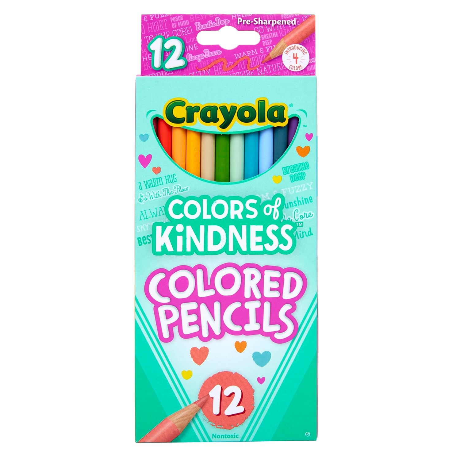 Crayola - Pcl,12Ct Colors/Kindness,48Pk - 6821140000