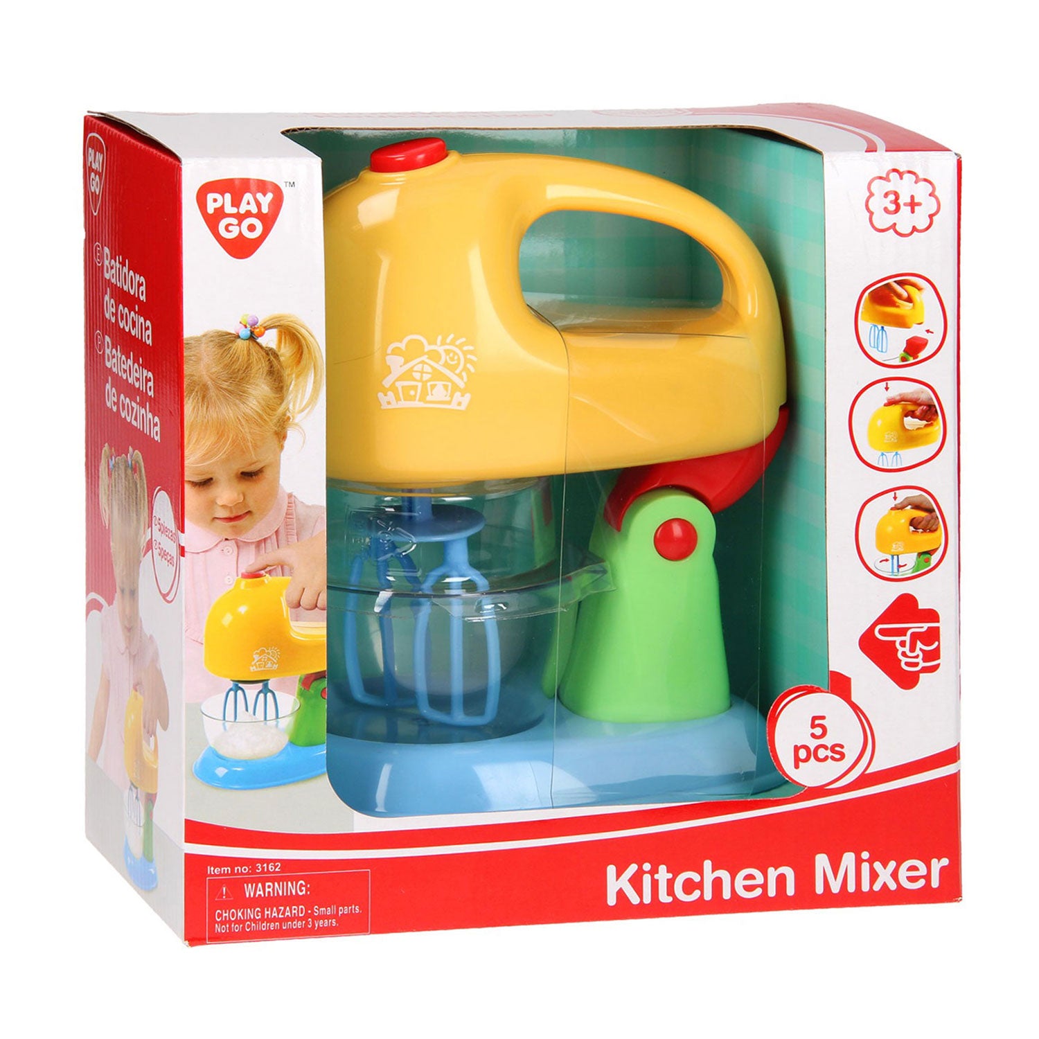 Play Go -Kitchen Mixer B/O - 5 Pcs-3162