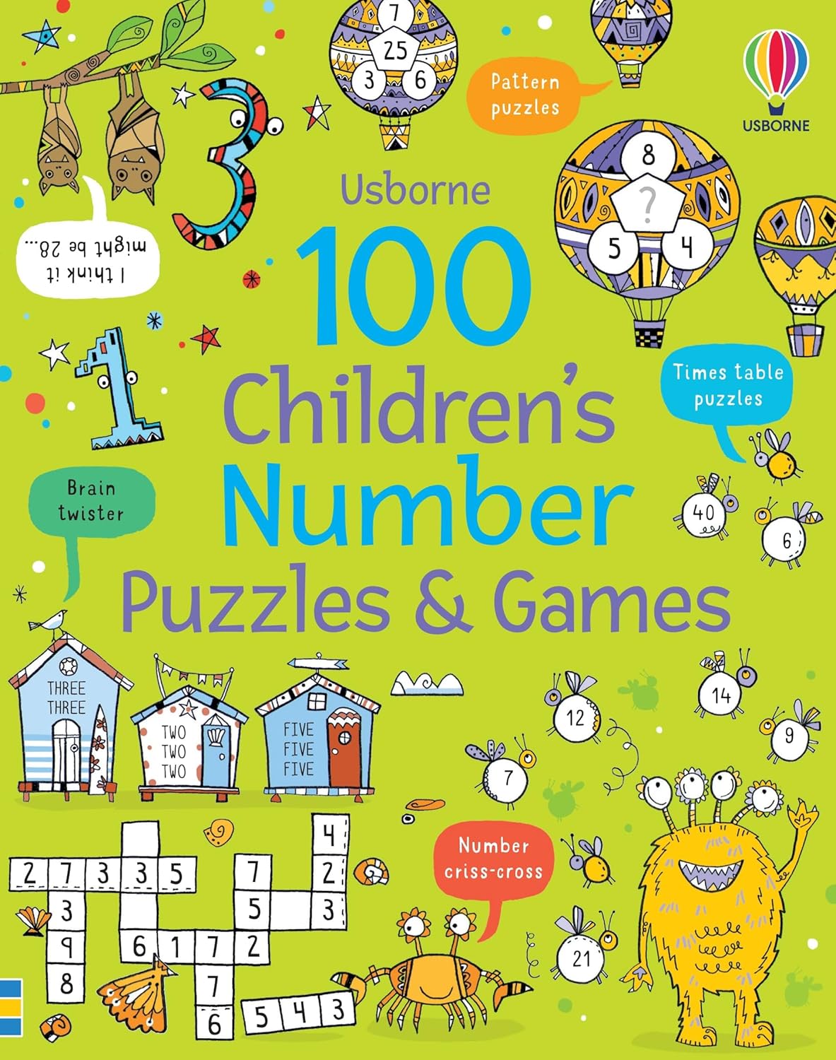 100 Childrens Puzzles And Games: Number