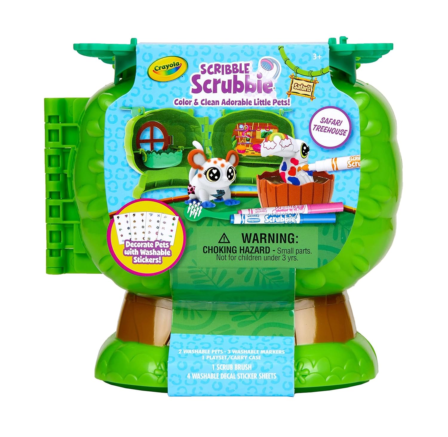 Crayola - Scribble Scrubbie  Safari Treehouse,6P - 7474700000