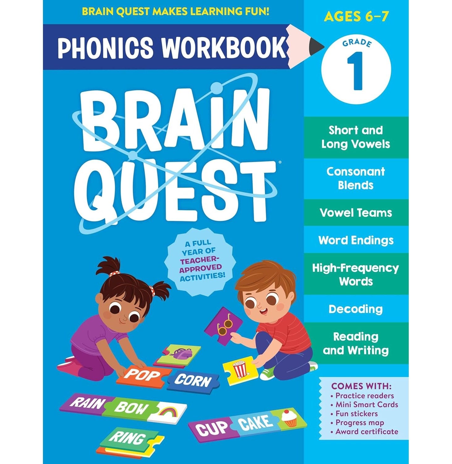 Brain Quest Phonics Workbook: Grade 1