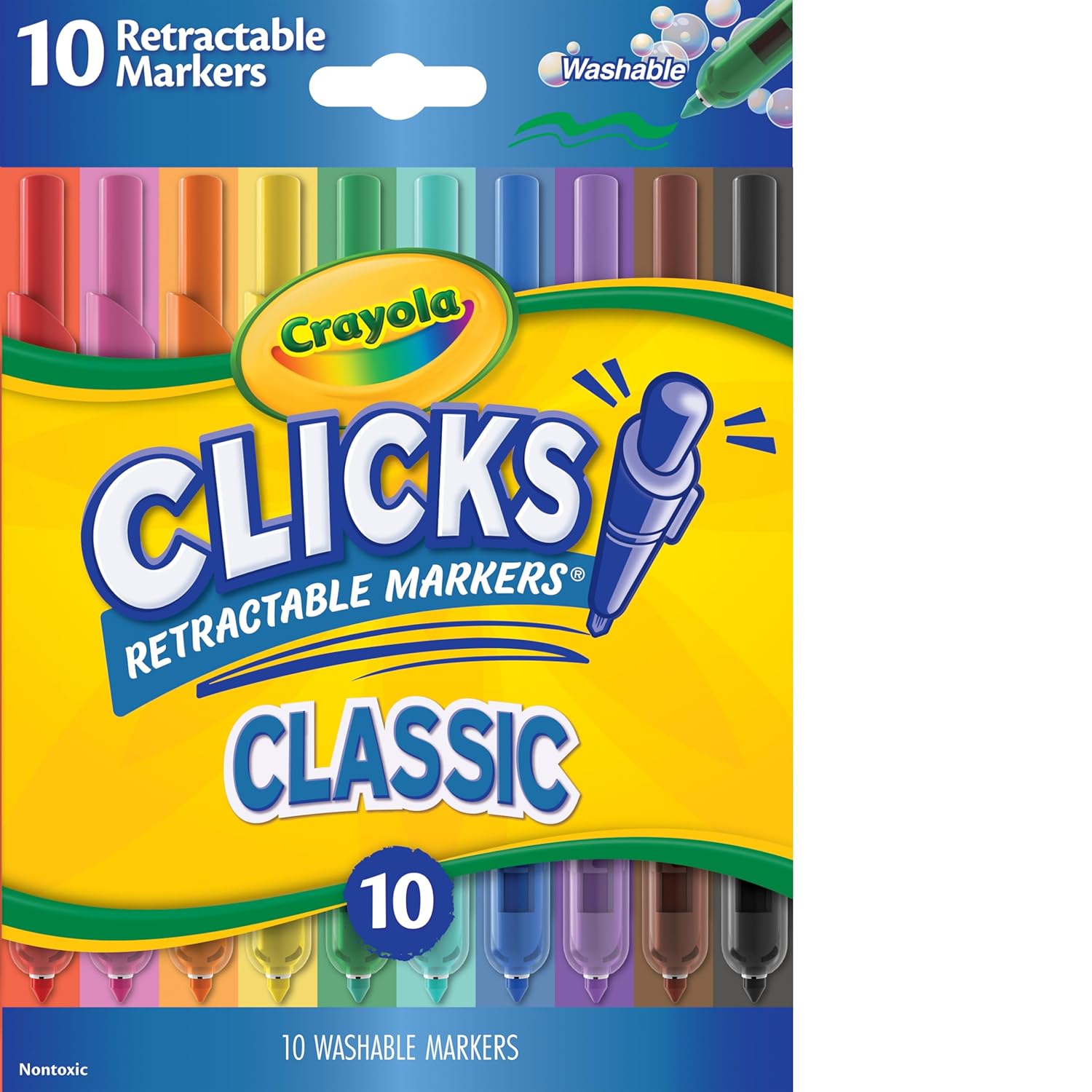 Crayola - Mkr,10Ct Clicks Retractable ,24Pk - 5883700000