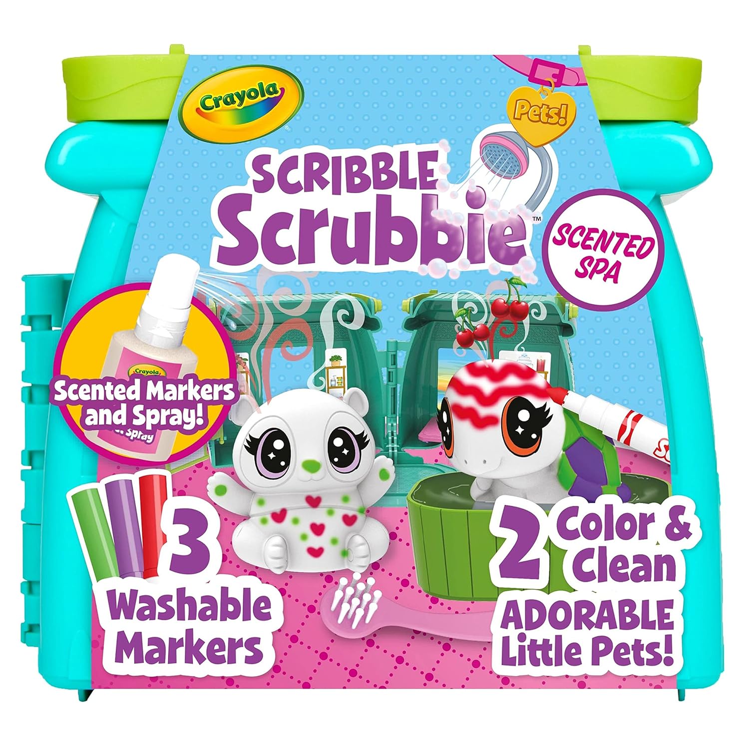 Crayola - Scribble Scrubbie Pets Scented Spa,6Pk - 7474690000