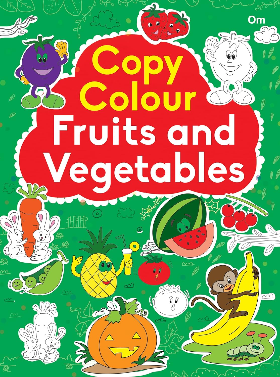 Copy Colour Fruits And Vegetables