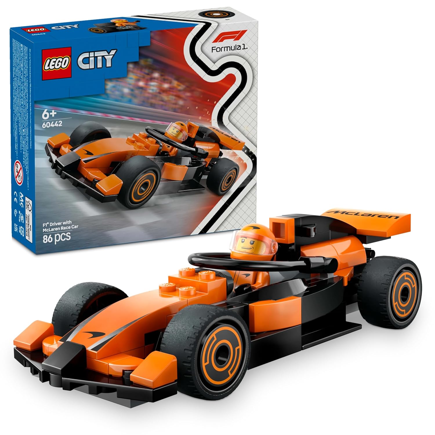 Lego-6526266-City Formula 1-60442 F1Â® Driver With Mclaren Race.. V29