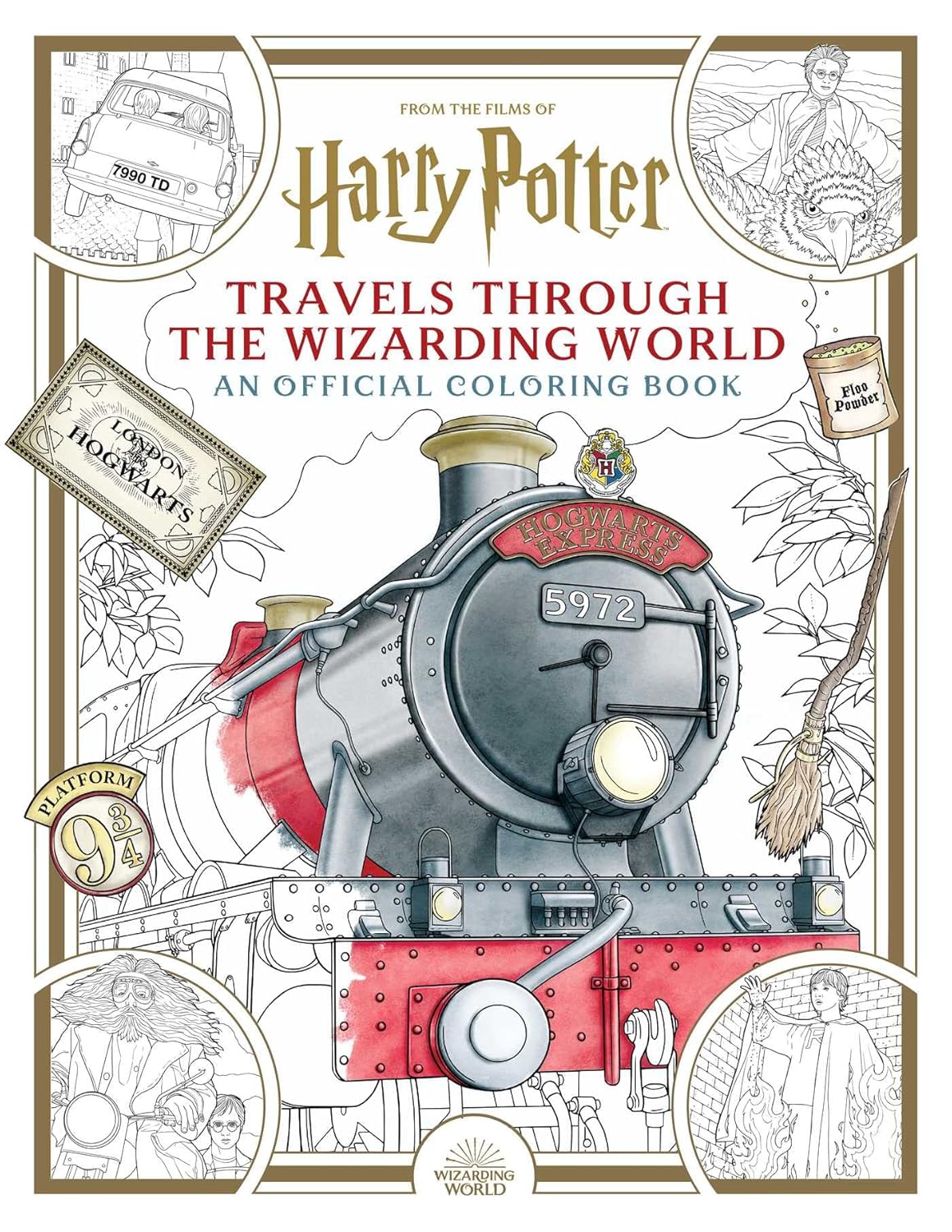 Harry Potter: Travels Through The Wizarding World: An Official Coloring Book