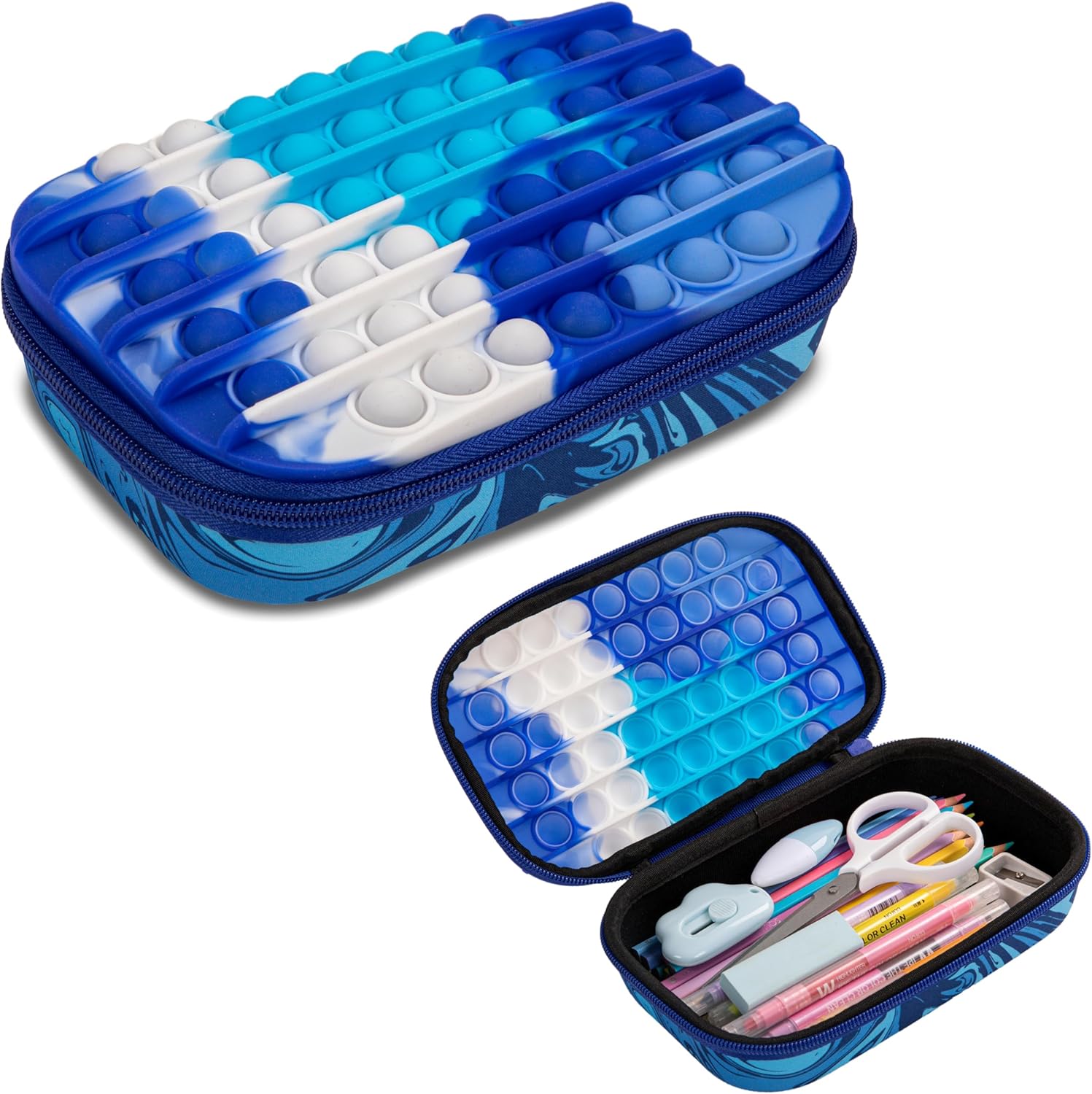 Zipit-Zip & Pop Storage Box Blue Zpsb-7