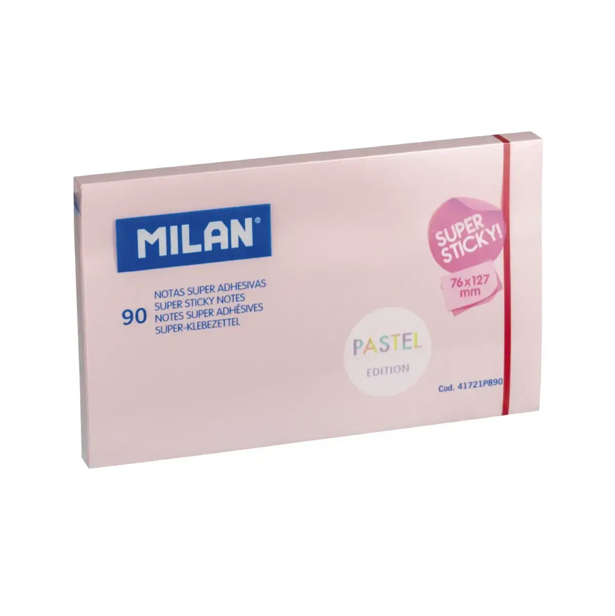 Milan-90 Adhesive Notes 127X76Mm Pink Pastel-41721P890