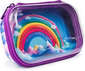 Zipit-Clear Top Storage Box 3D Rainbow Z23000007