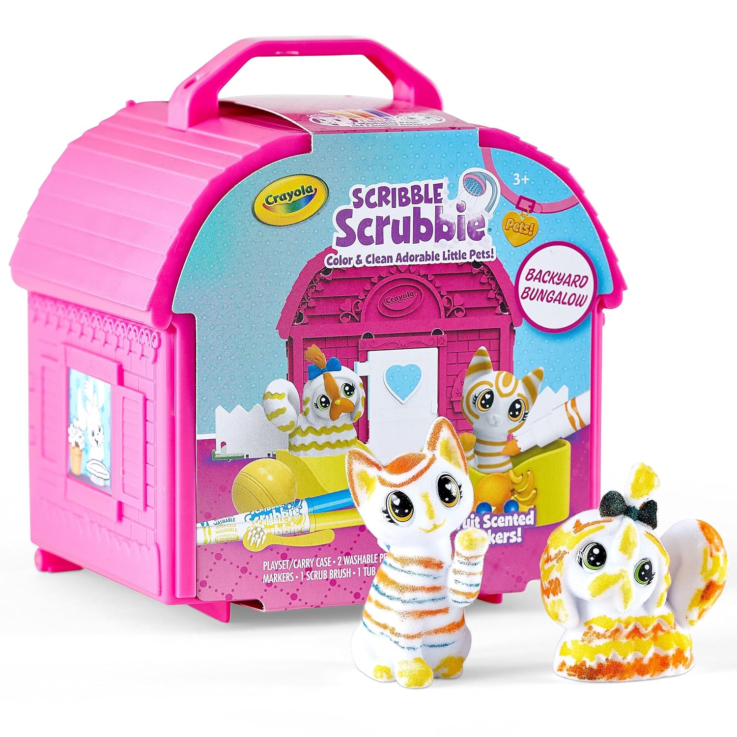 Crayola - S/Scrubbie Pets Backyard Bungalow,6Pk - 7474280000