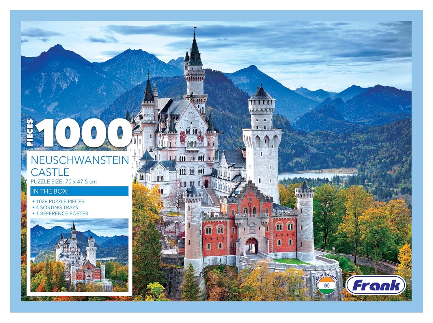 Frank Neuschwanstein Castle - 1000 Pieces Jigsaw Puzzle