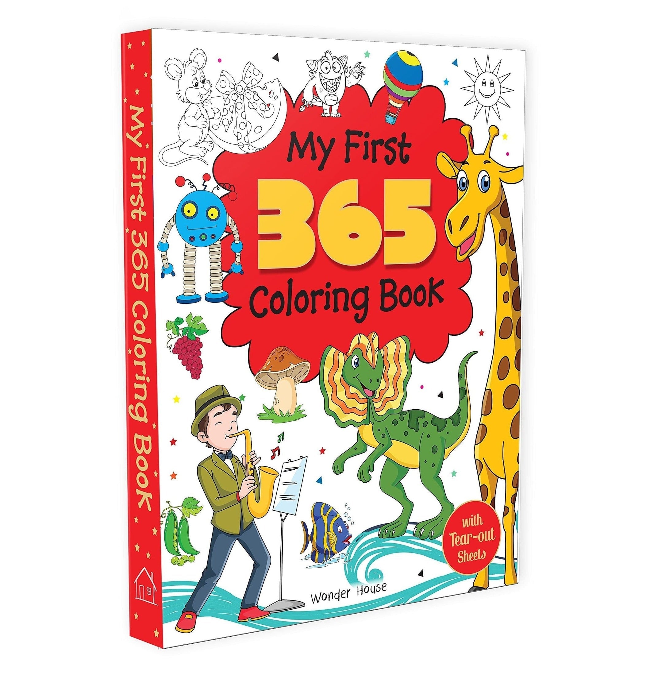 My First 365 Coloring Book: Jumbo Coloring Book For Kids
