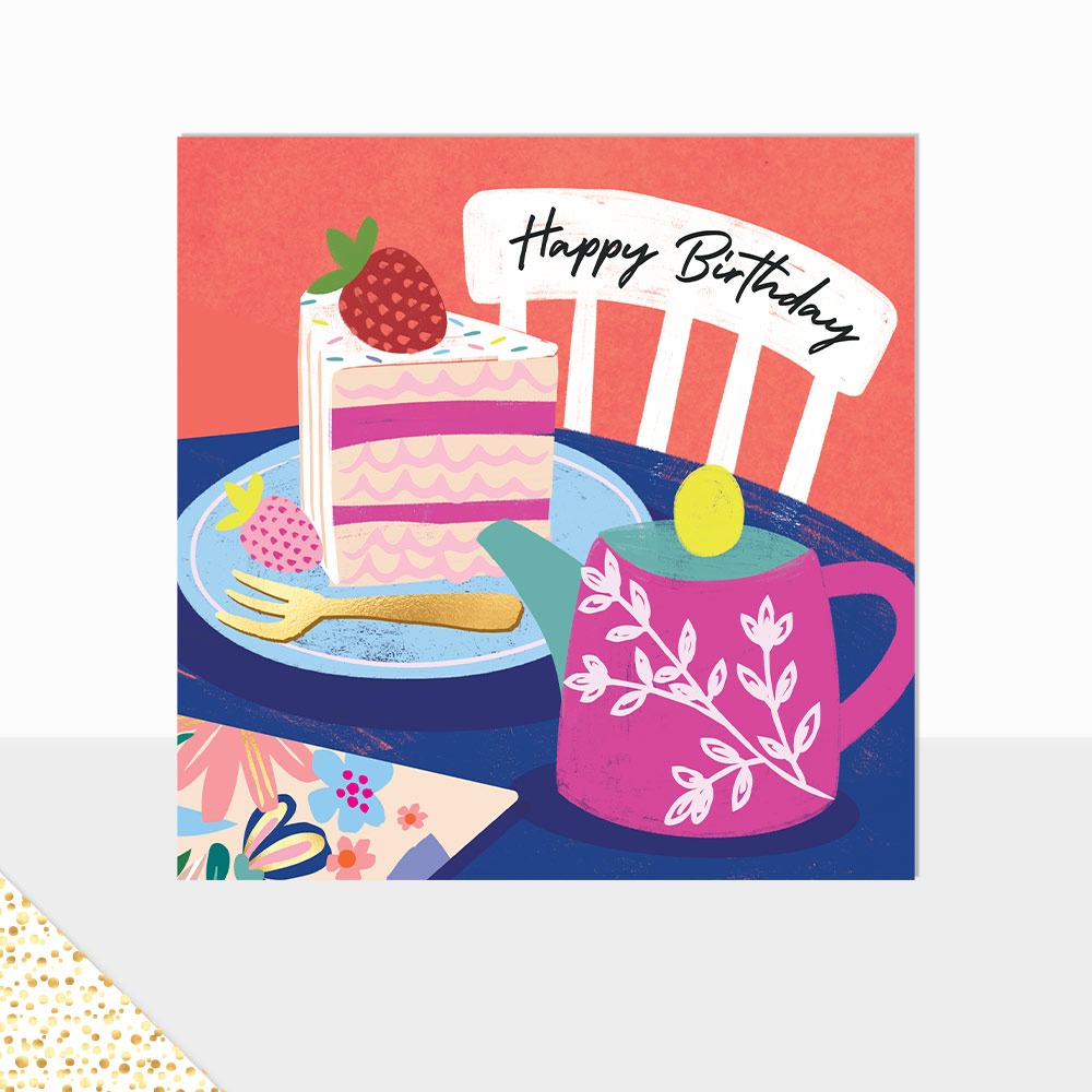 Laura Darrington-Ed Blank Happy Birthday Afternoon Tea-Au74