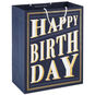 Hallmark-Ed Bag Black Gold Art Deco Lettering Large-0499Egb7683