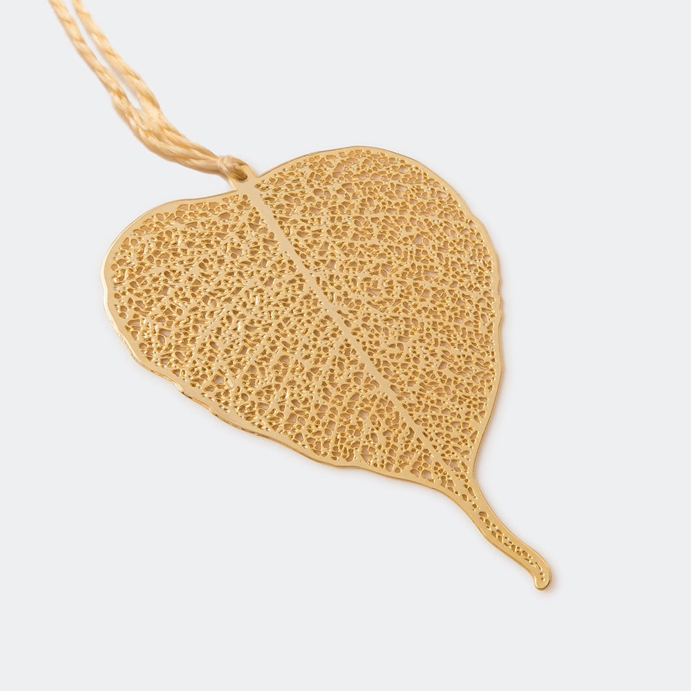 Anand Prakash-Bookmark Pipal Leaf Gold Plated
