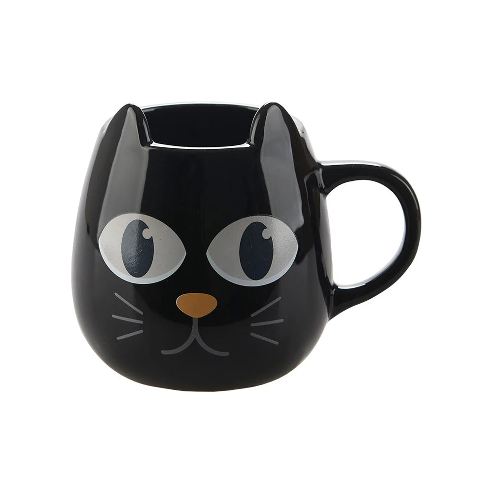 Balvi-Thermosensitive Mug,Wake Cat,Black,250Ml,Ceramic-27590