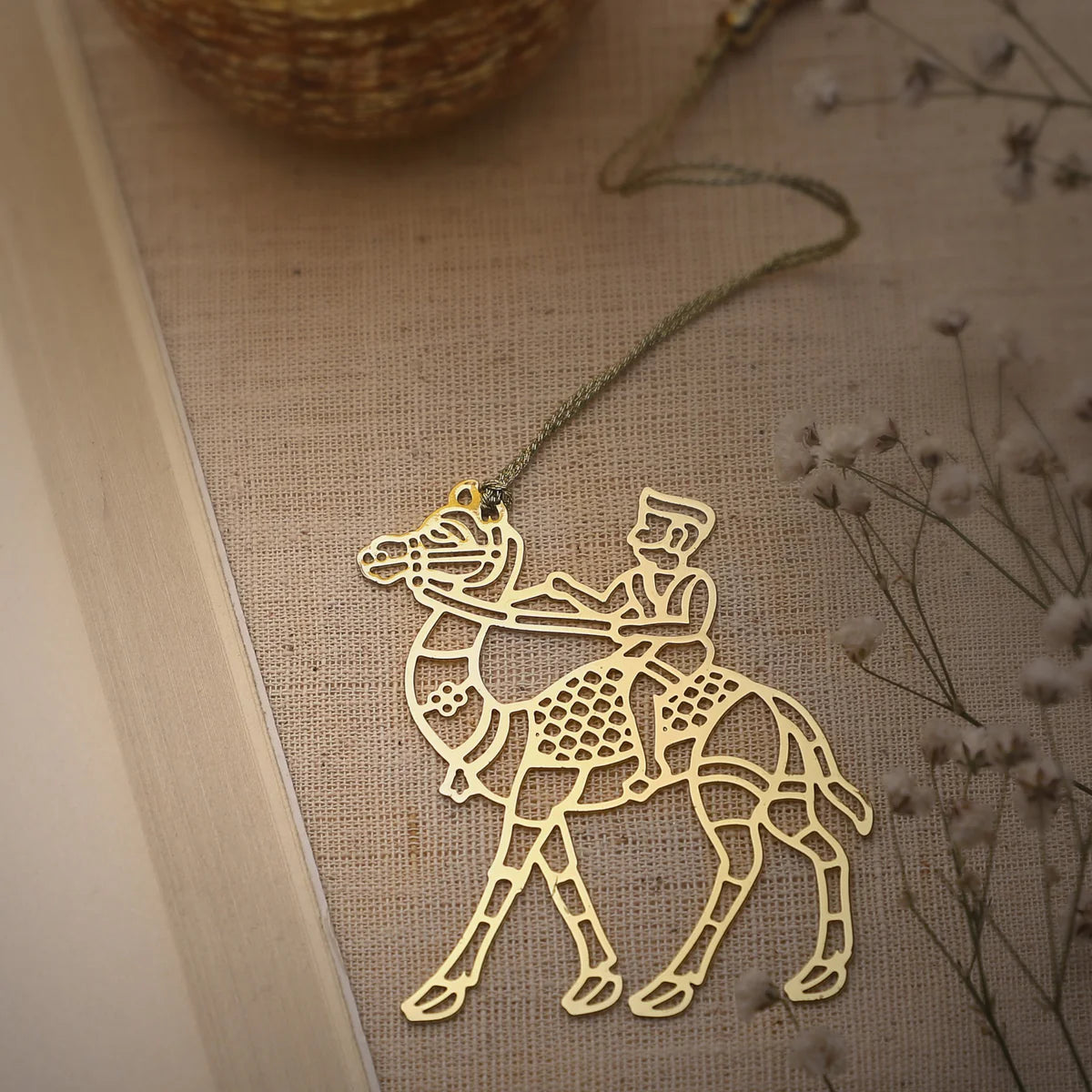 Anand Prakash-Bookmark_Camel_Brass 24Kgp-Bm64