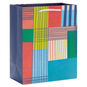Hallmark-Ed Bag Abstract Plaid Medium-0349Egb7689
