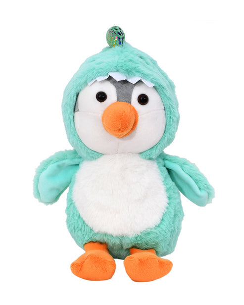 Mirada 23Cm Hoodie Penguin - Turquoise Dinosaur-Mp0339