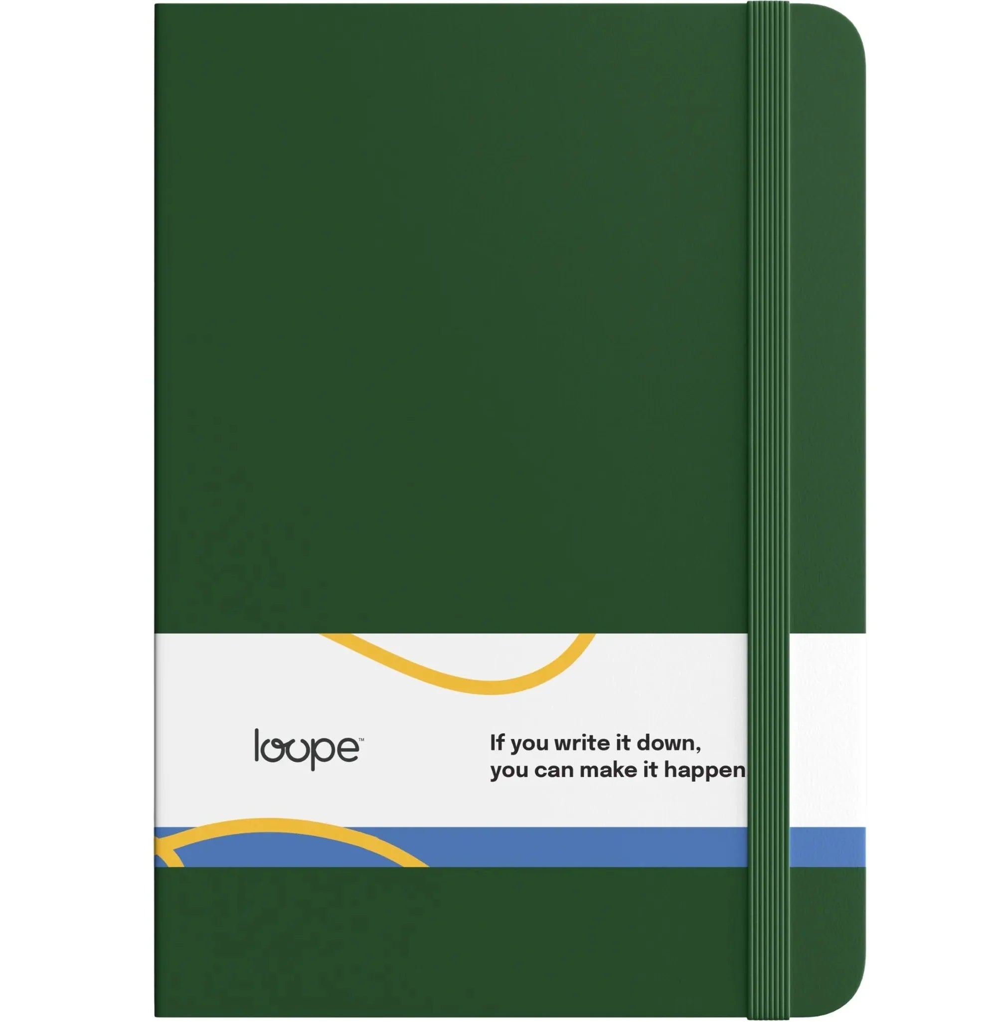 LOOPE A6 Solid Notebook - Stylish Green, 192 Pages of Smooth Writing Bliss