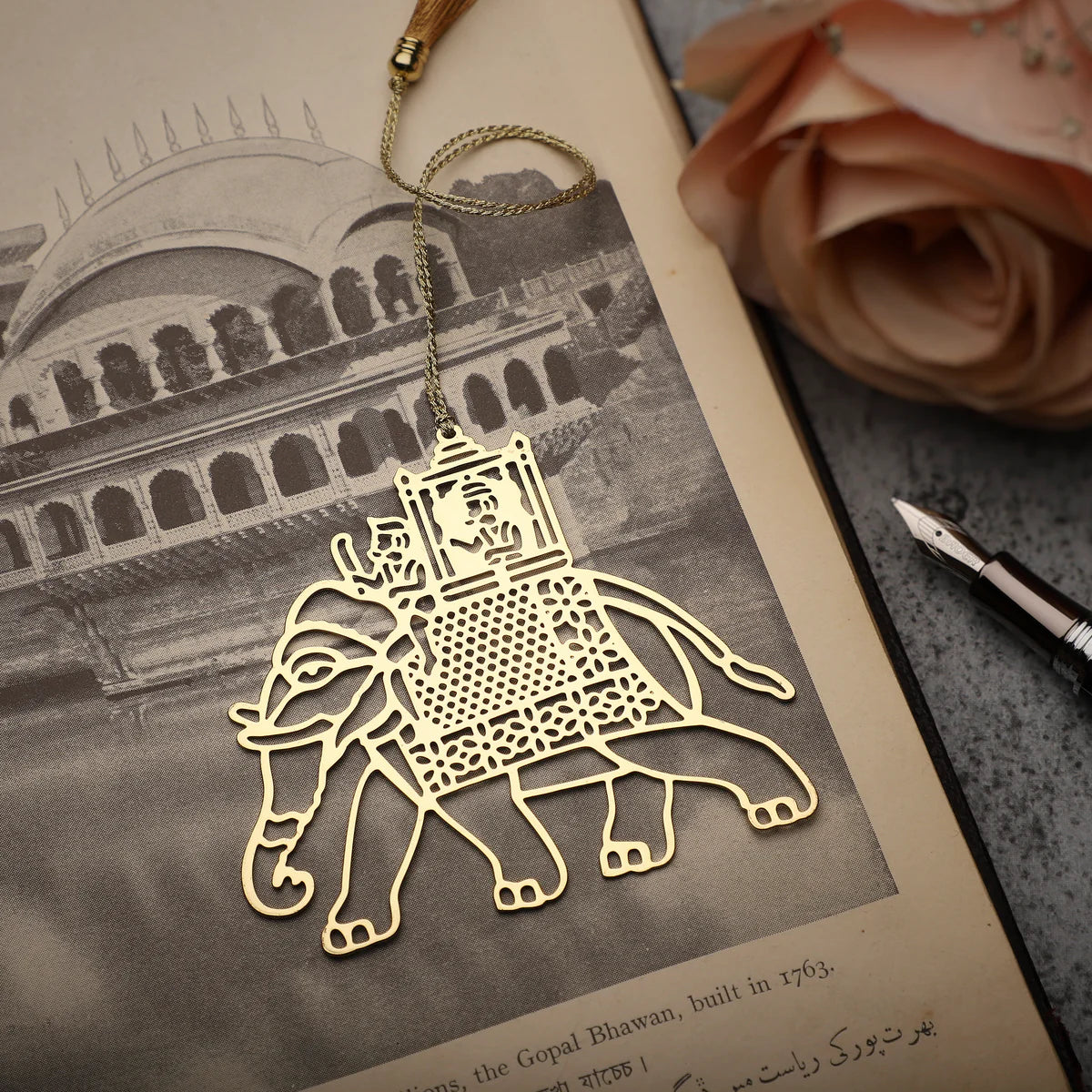 Anand Prakash-Bookmark_Elephanto_Brass 24Kgp-Bm66