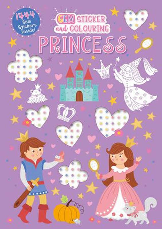 Gem Colouring Book Princess
