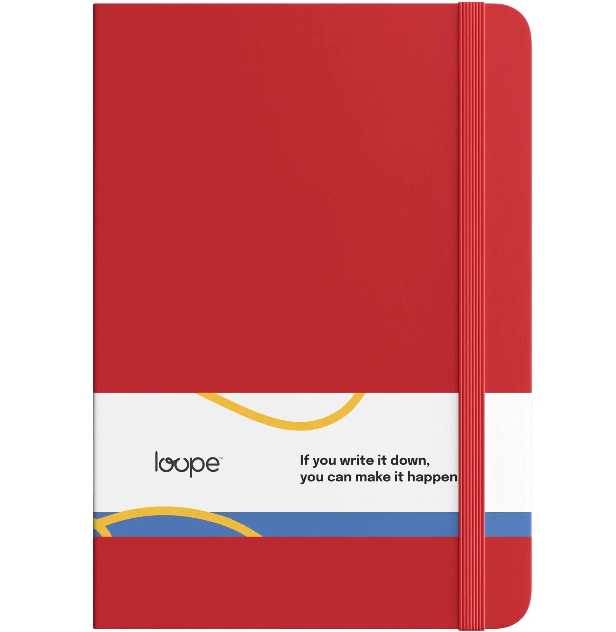 LOOPE A6 Red Solid Notebook - 192 Pages of Smooth Writing Bliss