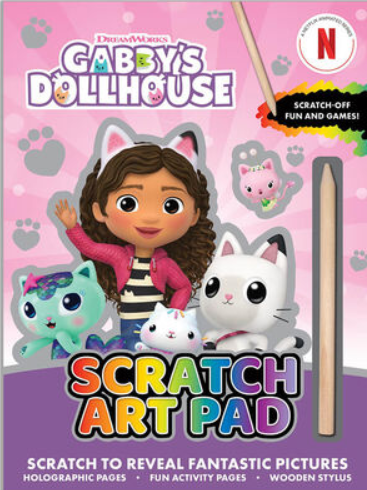 Gabbys Dollhouse Scratch Art Pad